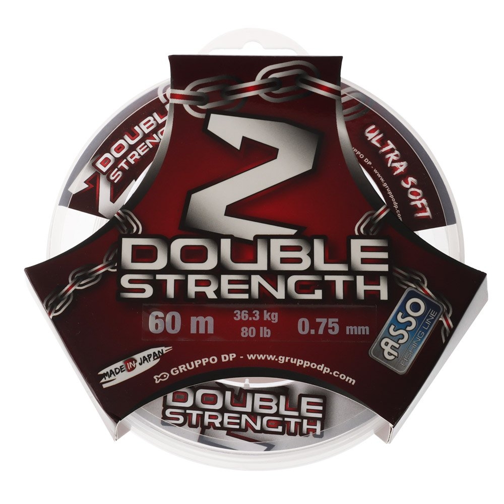 ASSO Double Strength Monofilament Leader 60m 80lb