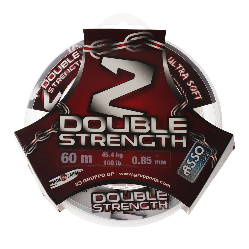 ASSO Double Strength Monofilament Leader 60m 100lb