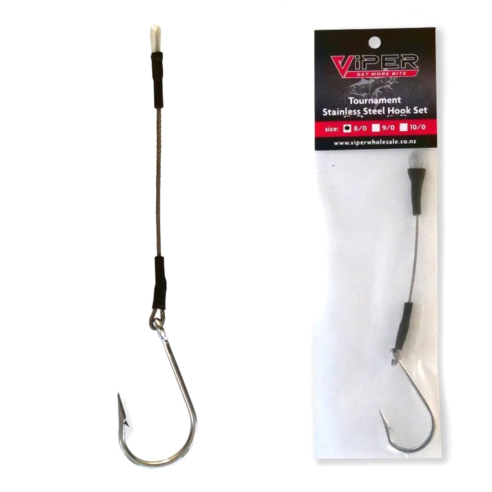 Viper Tackle Tournament Stainless Single Hook Rig 10/0