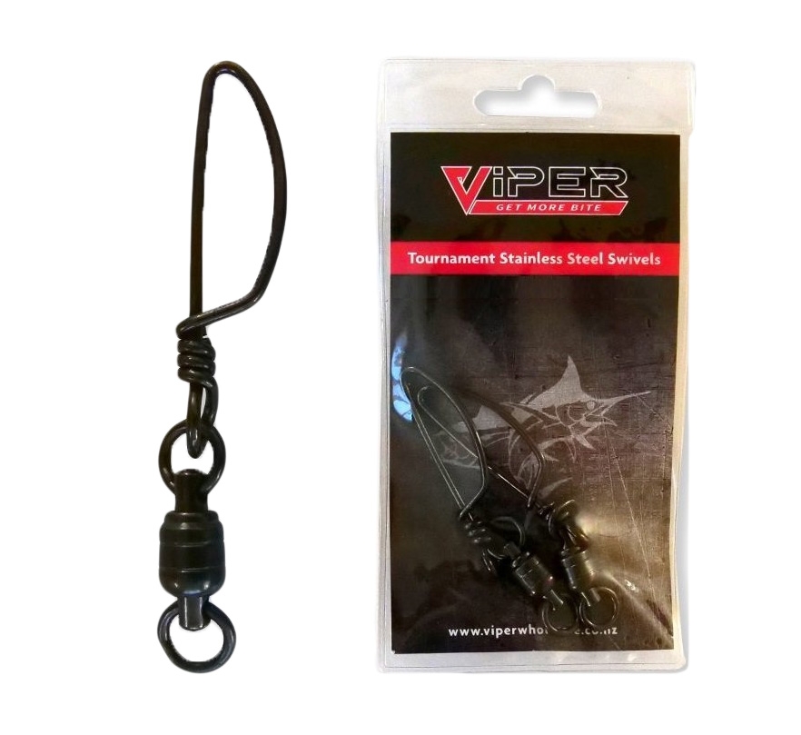 Viper Tackle Tournament Stainless Snap Swivels #7 Qty 2