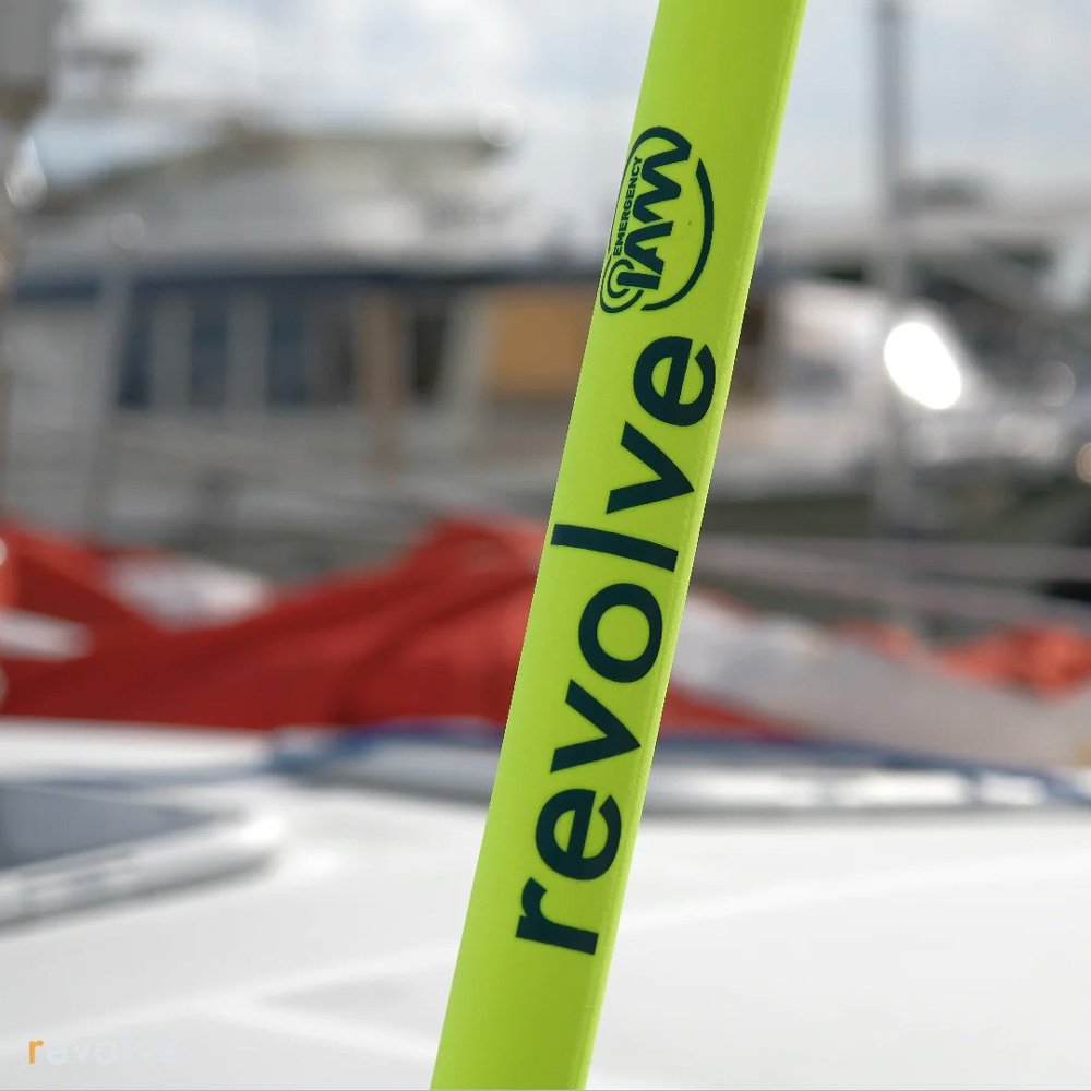 Revolve Rollable Emergency Marine VHF Antenna 2.5m 156MHz with Strobe