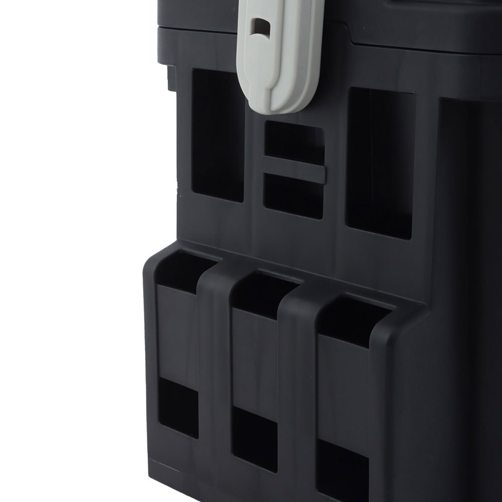Meiho Bucket Mouth 5000 Heavy Duty Tackle Box 440x293x293mm Black
