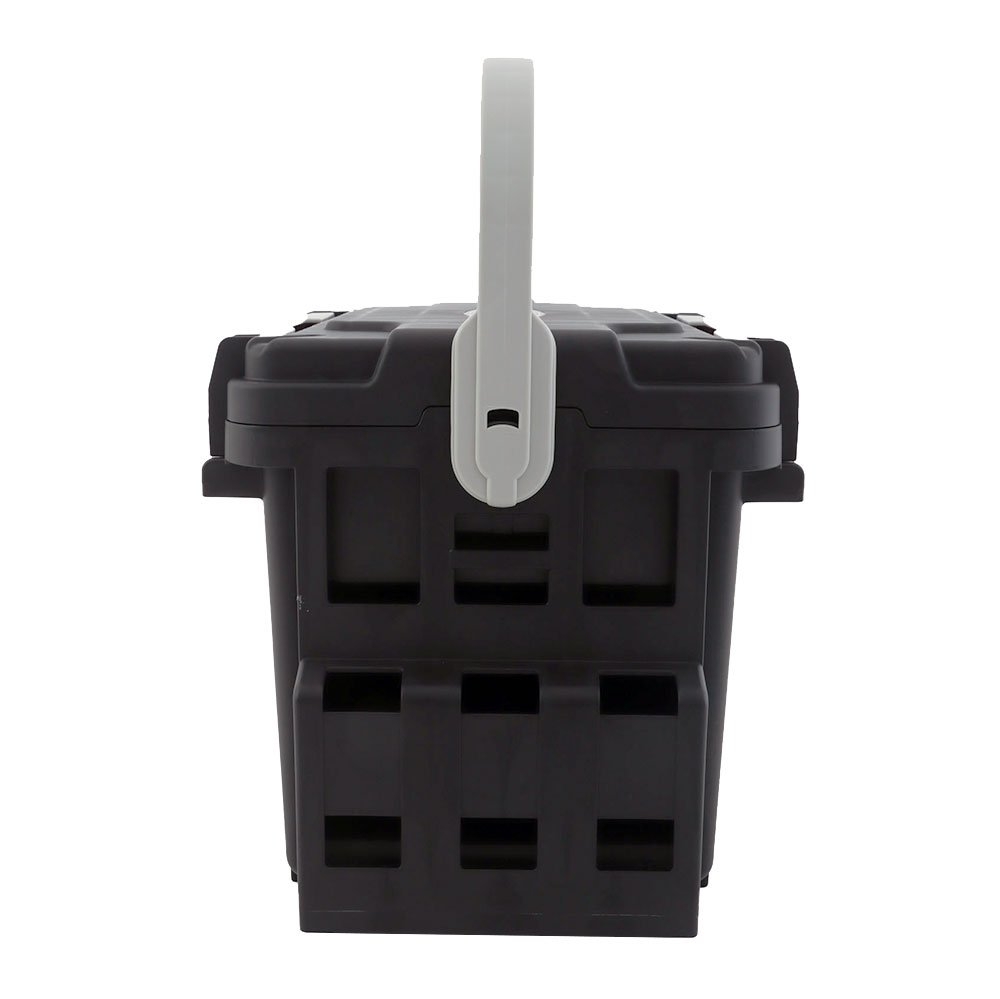 Meiho Bucket Mouth 5000 Heavy Duty Tackle Box 440x293x293mm Black