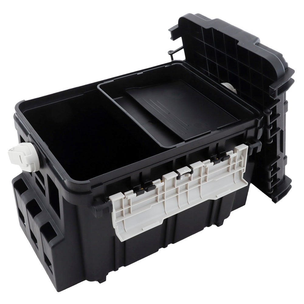 Meiho Bucket Mouth 5000 Heavy Duty Tackle Box 440x293x293mm Black