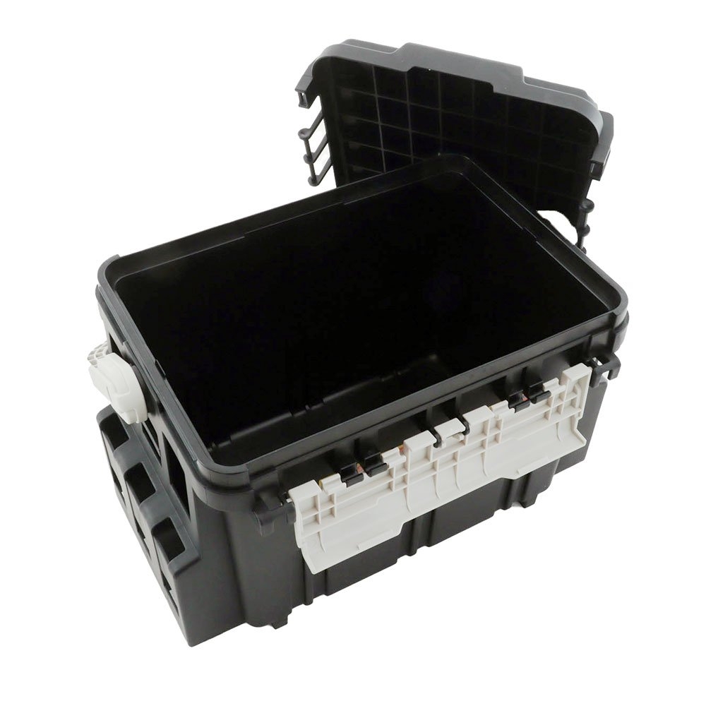 Meiho Bucket Mouth 5000 Heavy Duty Tackle Box 440x293x293mm Black