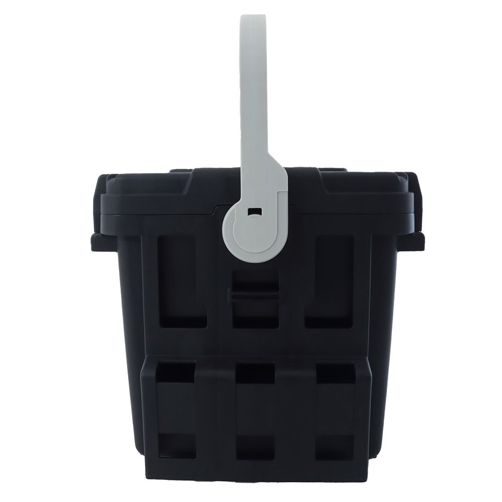 Meiho Bucket Mouth 7000 Heavy Duty Tackle Box 475x335x320mm Black