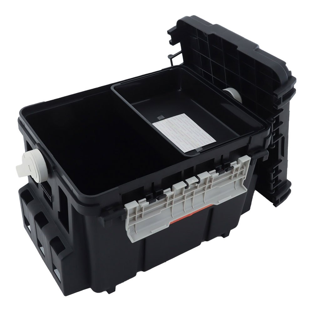 Meiho Bucket Mouth 7000 Heavy Duty Tackle Box 475x335x320mm Black
