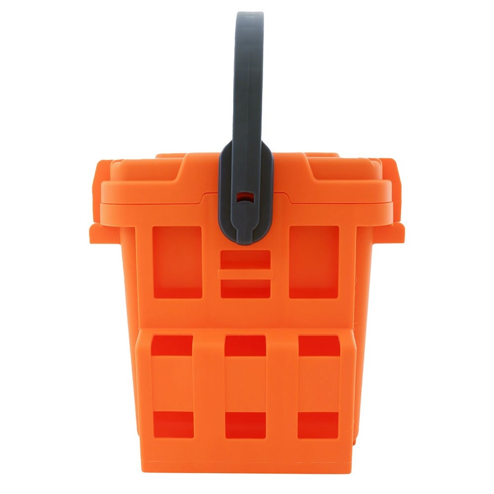 Meiho Bucket Mouth 5000 Heavy Duty Tackle Box 440x293x293mm Orange
