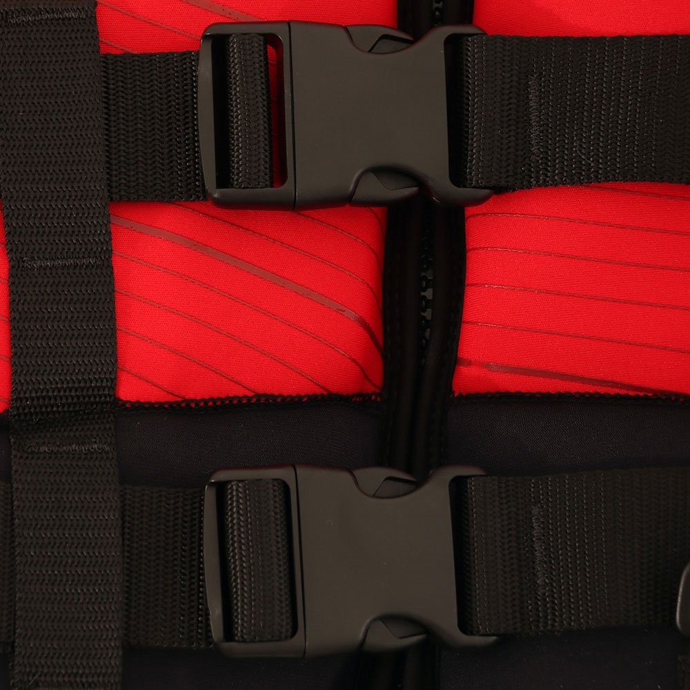 BLA Wakemaster Neoprene Level 50 PFD Life Vest Red/Black Adult Small-Medium