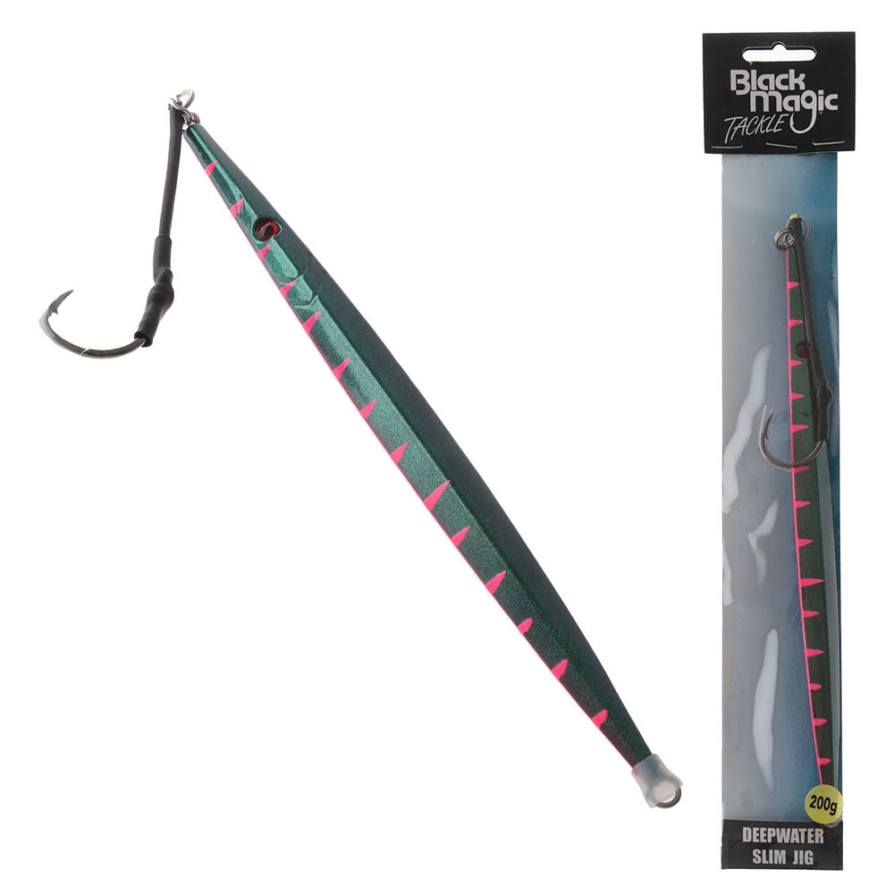 Black Magic Deepwater Slim Jig 200g Silhouette