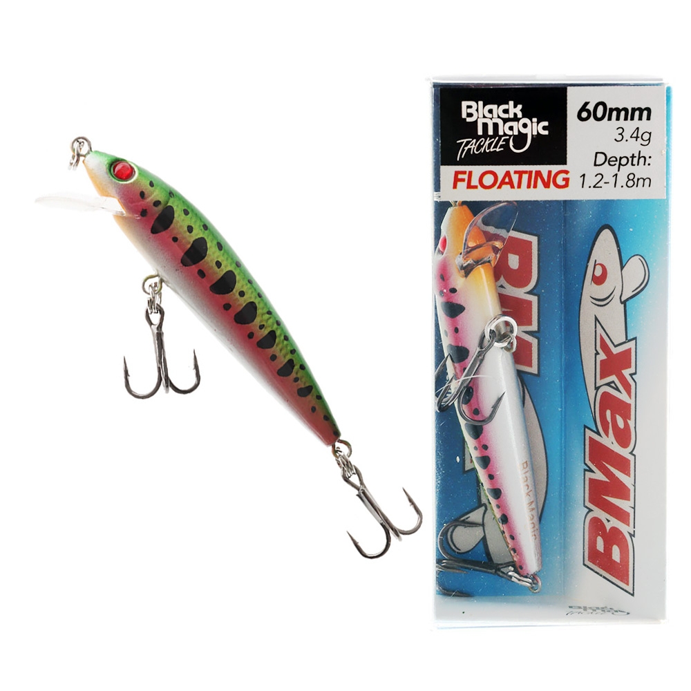 Black Magic BMax60 Freshwater Lure 60mm 3.4g Rainbow