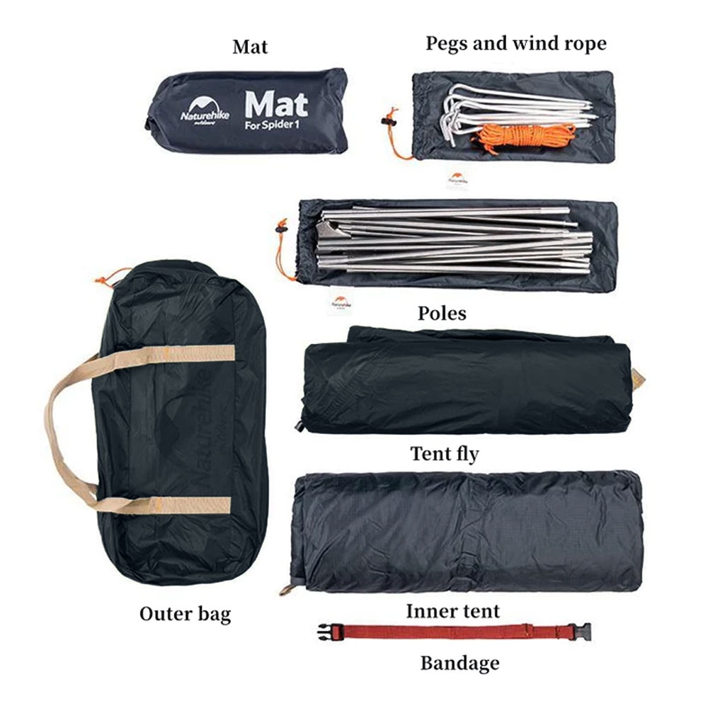 Buy Naturehike Ultralight Person Cycling/Backpacking Tent 210T