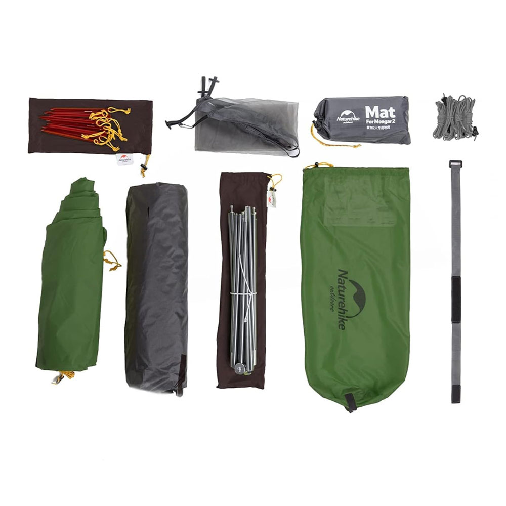 Naturehike Mongar Ultralight 2 Person Tent 210T Forest Green