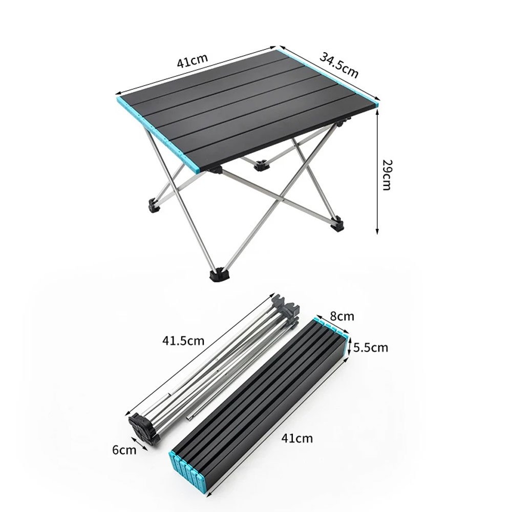 Naturehike Aluminium Folding Camping Table Reef Blue 41 x 34.5 x 29cm