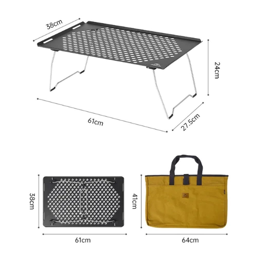 Naturehike Stainless Folding Camping Table 61 x 38 x 24cm