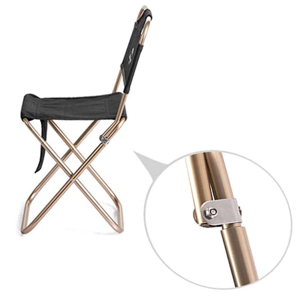 Naturehike Ultralight Aluminium Folding Camping Chair Black