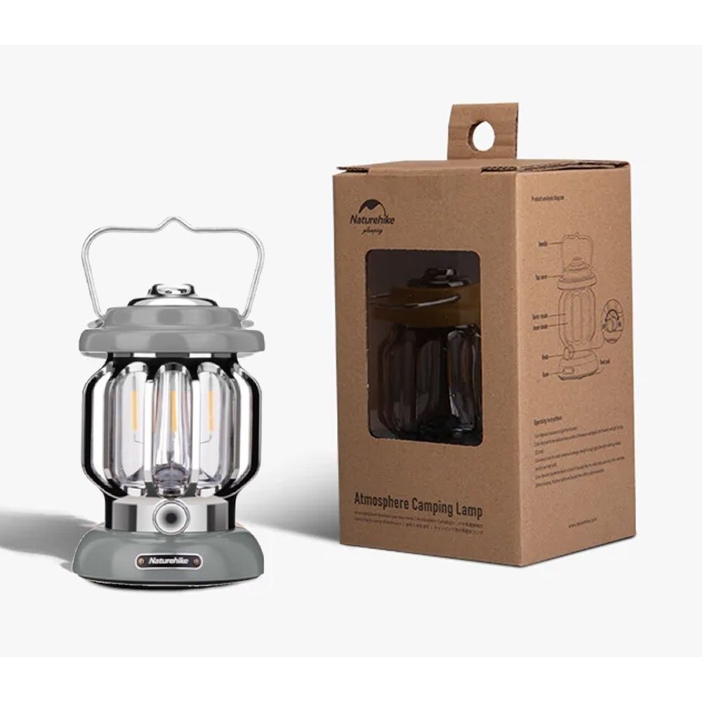 Naturehike Outdoor Atmosphere Portable LED Camping Lantern Grey/Blue