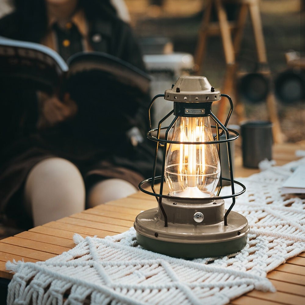 Naturehike Star Trails Retro Atmosphere LED Camping Lantern Grey Large