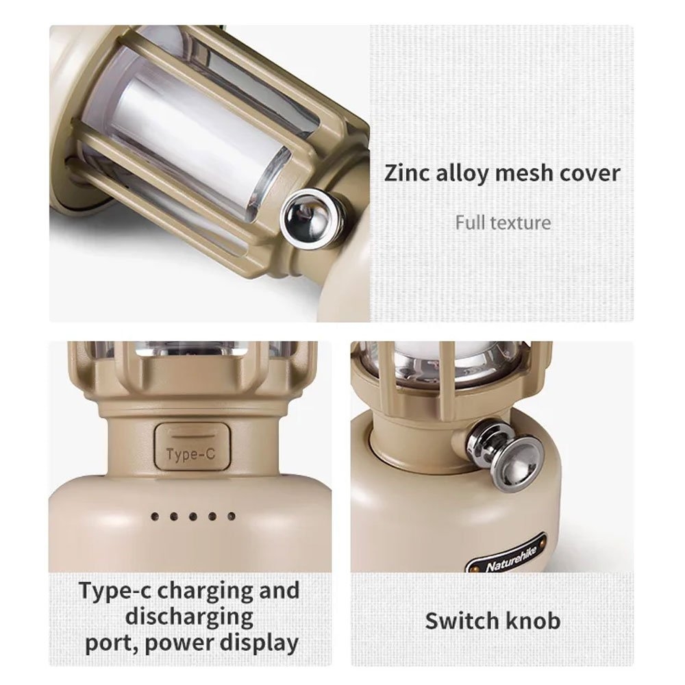 Naturehike Mosquito Repellent LED Camping Lantern Khaki