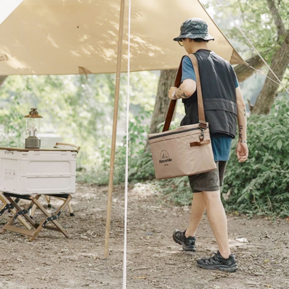Naturehike Waterproof Soft Cooler Bag 20L Light Coffee