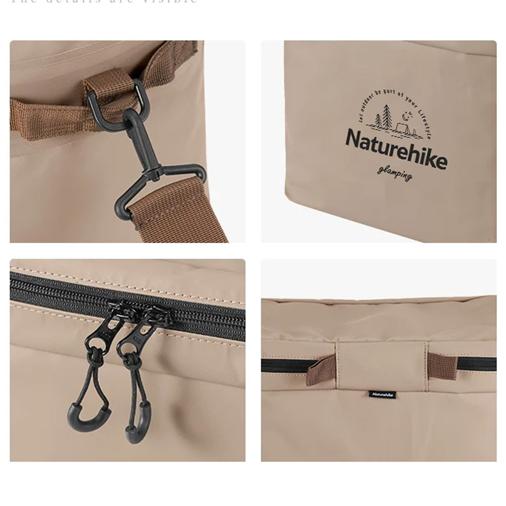Naturehike Waterproof Soft Cooler Bag 20L Light Coffee