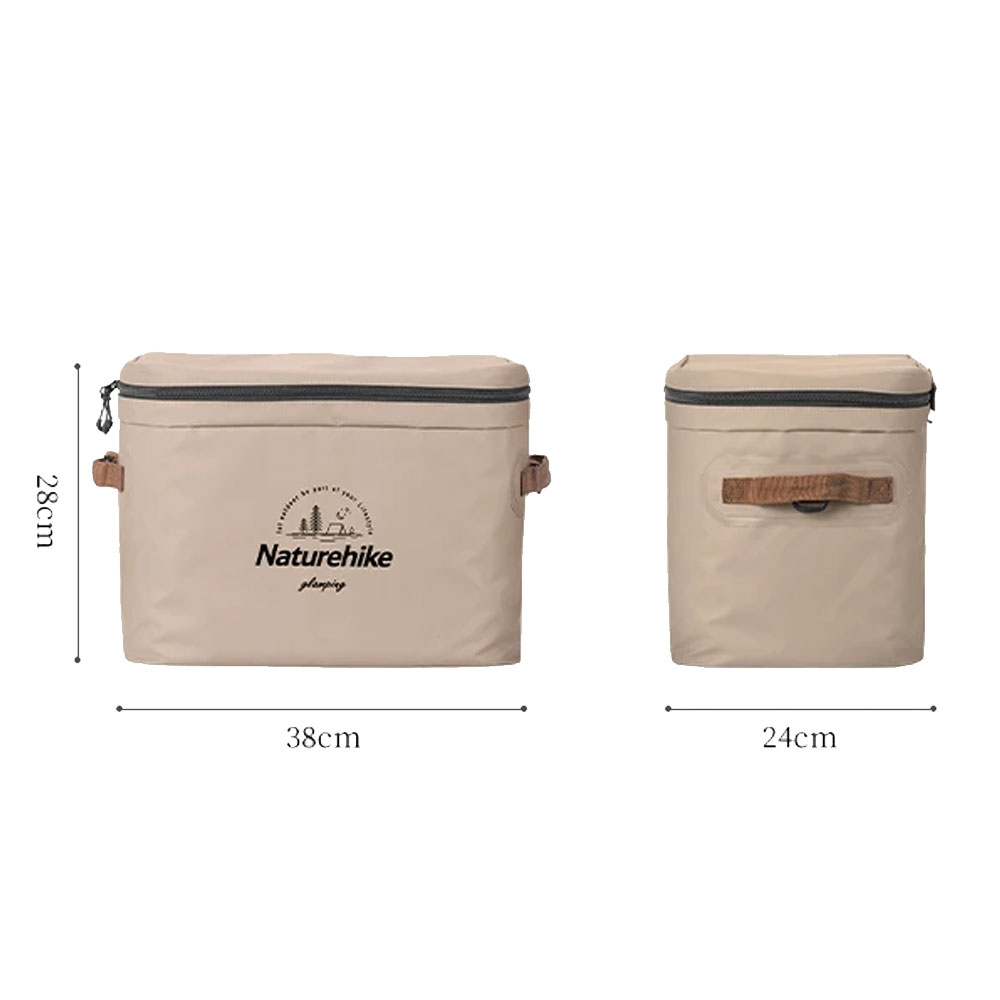 Naturehike Waterproof Soft Cooler Bag 20L Light Coffee