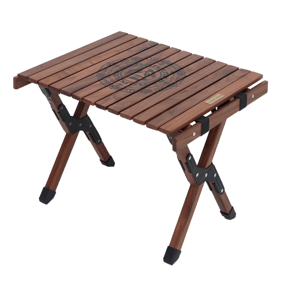 Naturehike Walnut Roll and Fold Compact Camping Table - 50 x 40 x 40cm