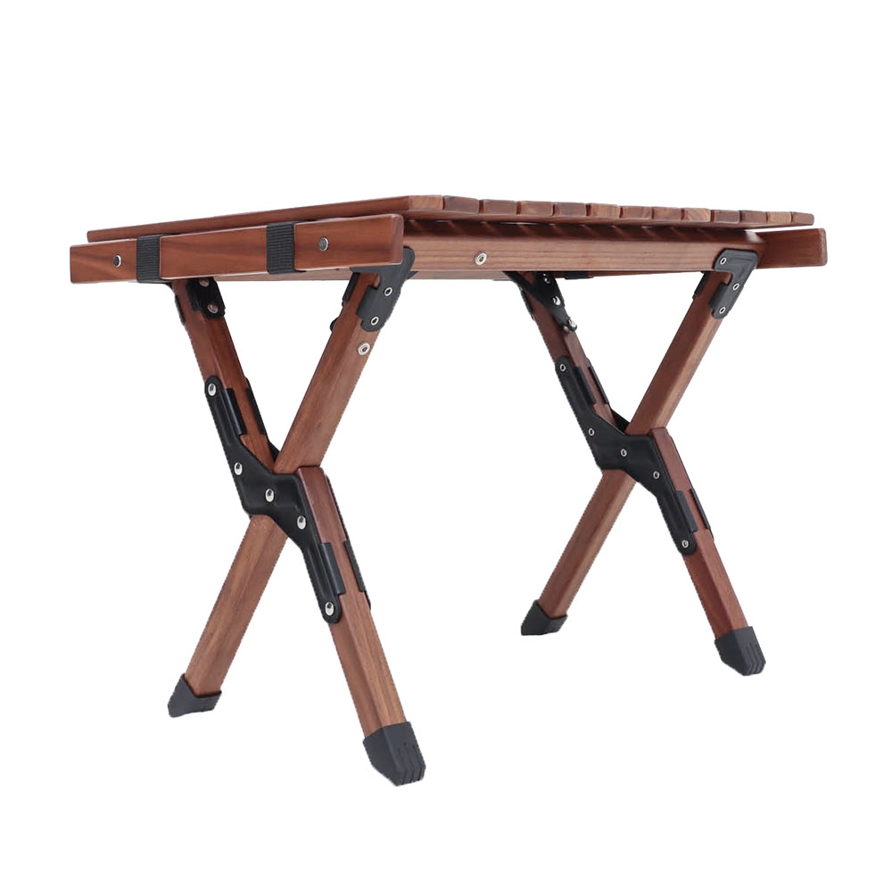 Naturehike Walnut Roll and Fold Compact Camping Table - 50 x 40 x 40cm