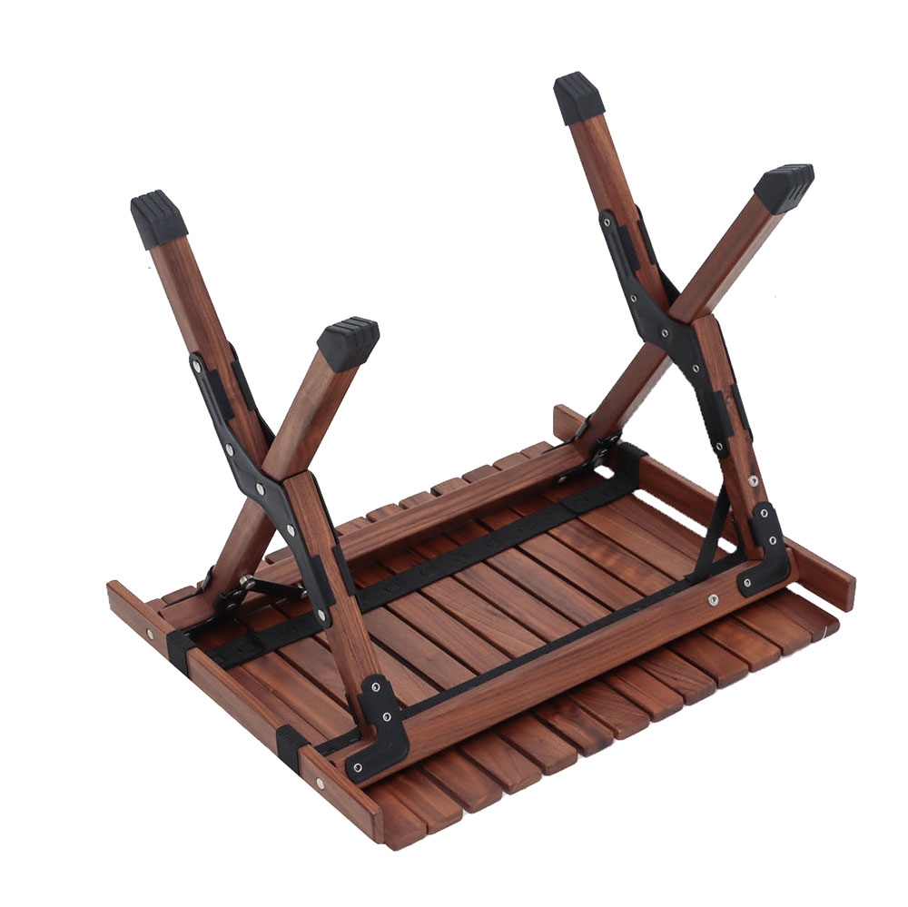 Naturehike Walnut Roll and Fold Compact Camping Table - 50 x 40 x 40cm