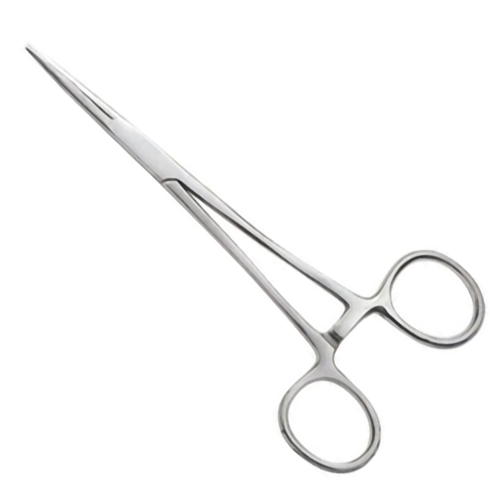 Baker Stainless Fly Tying Straight Forceps 14cm