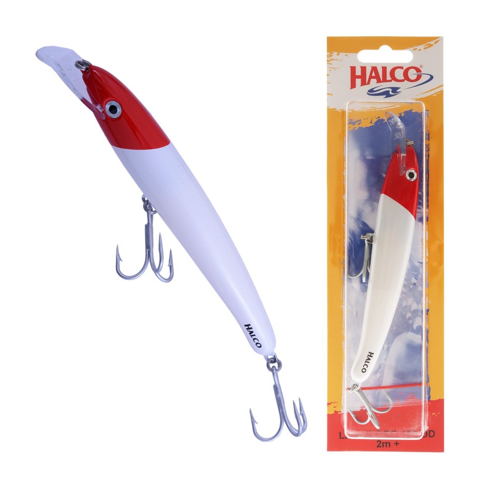 Halco Laser Pro 160 Trolling Lure 160mm 30g White Redhead