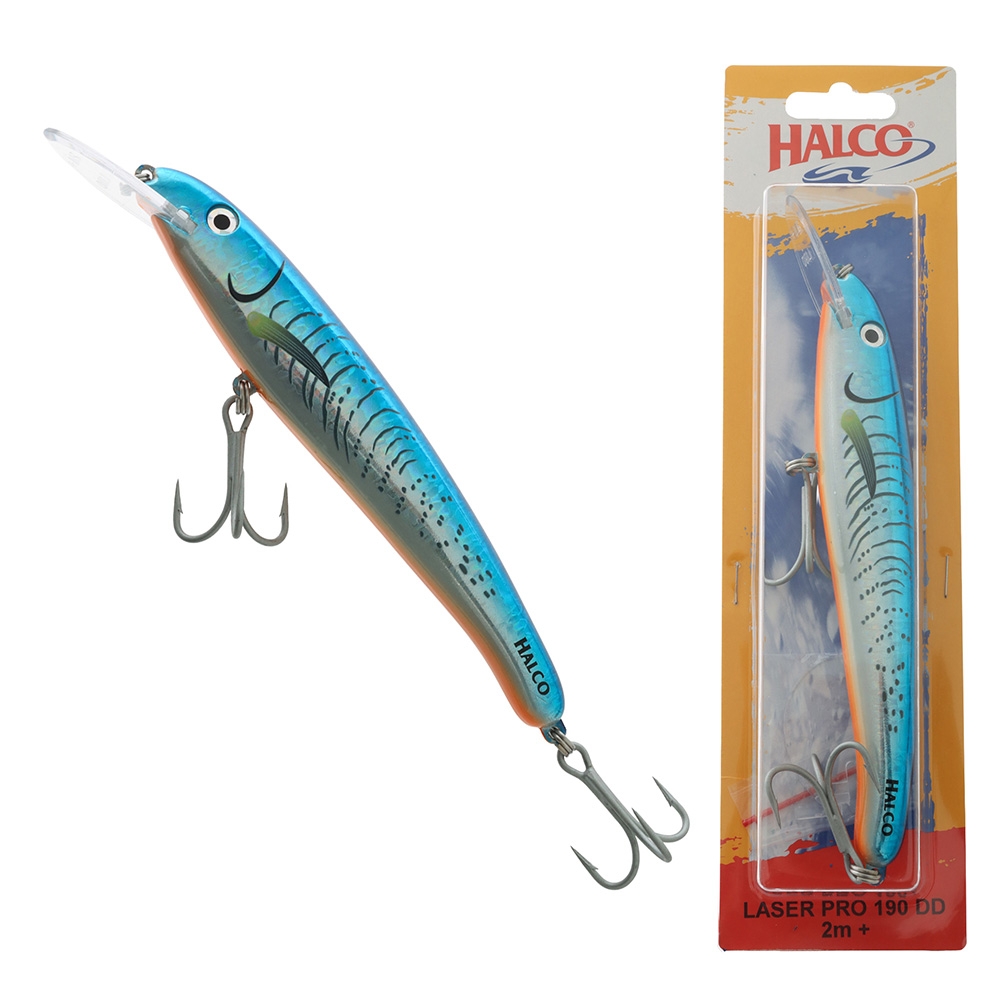 Halco Laser Pro 190 Trolling Lure 185mm 47g Blue Fluoro
