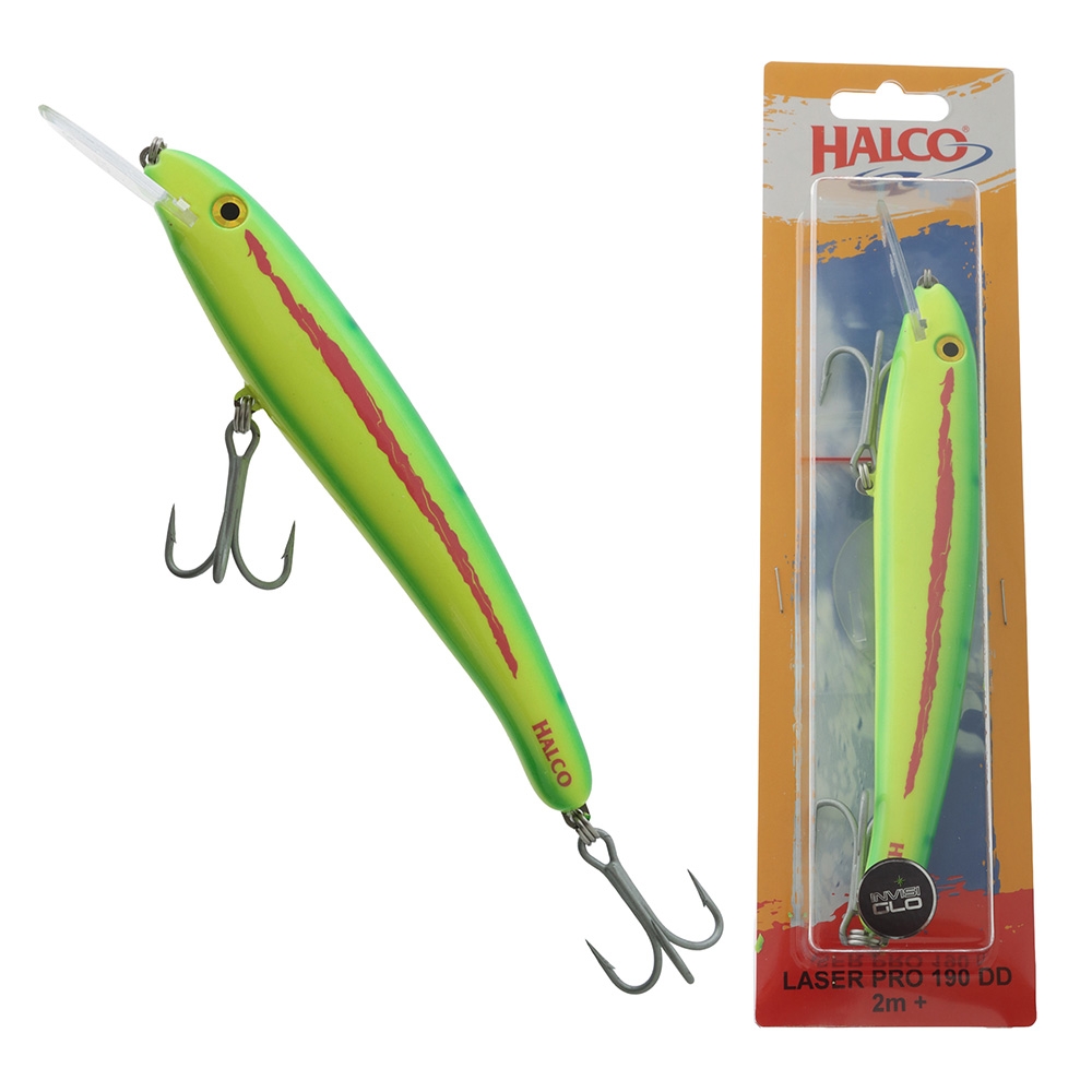 Halco Laser Pro 190 Trolling Lure 185mm 47g Lumo
