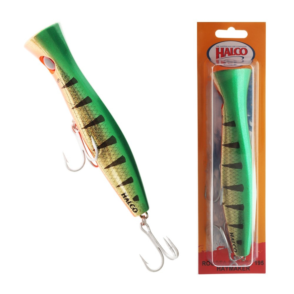 Halco Roosta Haymaker Popper 195mm Golden Green