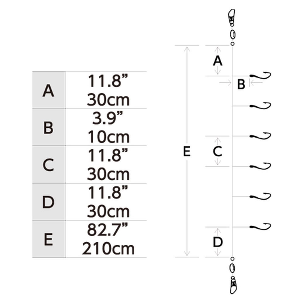 Hayabusa EX124 Real Shrimp Sabiki Rig