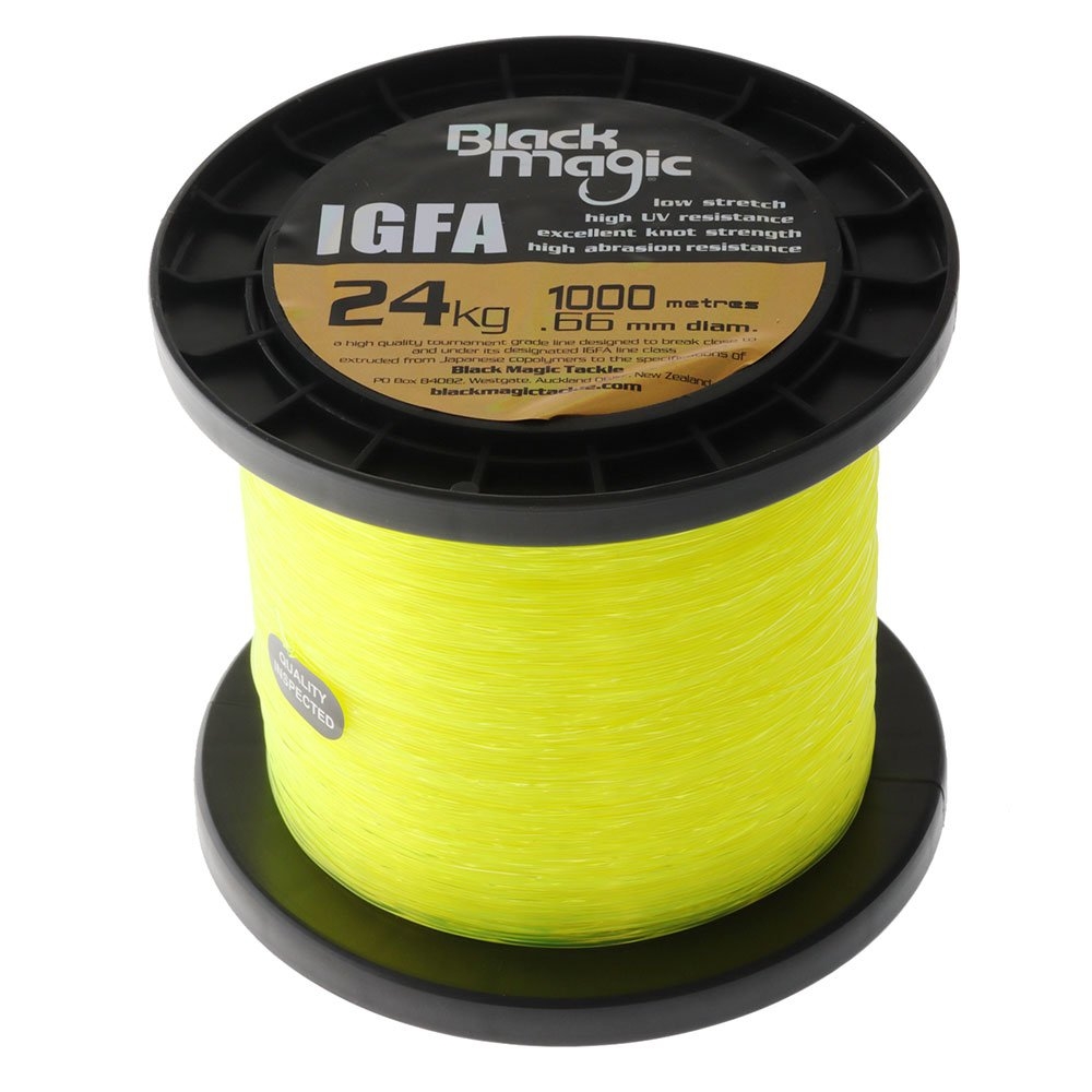 Black Magic IGFA Hi Viz Yellow Line 24kg 1000m