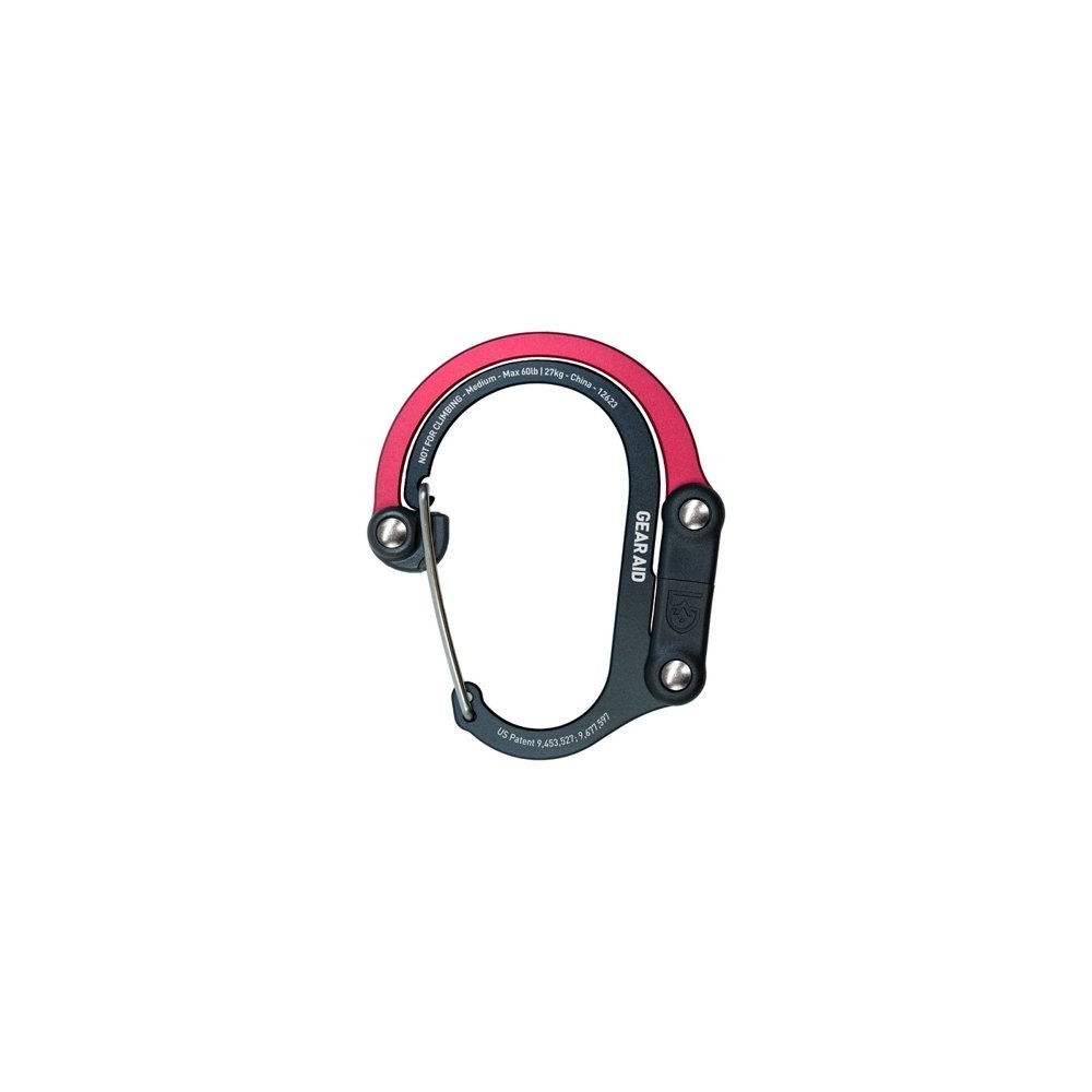 Gear Aid Heroclip Hybrid Gear Clip Medium Black/Red
