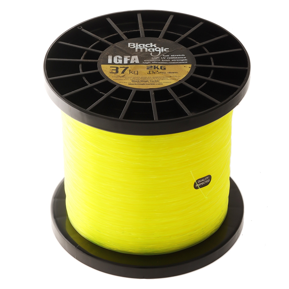 Black Magic IGFA Hi Viz Yellow Line 37kg 3340m 2kg Spool
