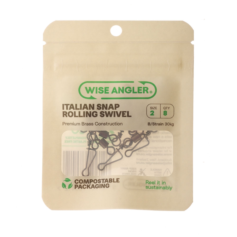 Wise Angler Italian Snap Rolling Swivels Size 2 Qty 8