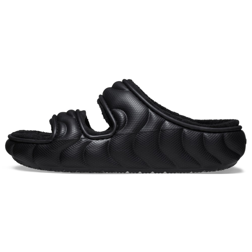 Crocs Classic Cozzzy Puffer Sandals Black Mens US5 / Womens US7
