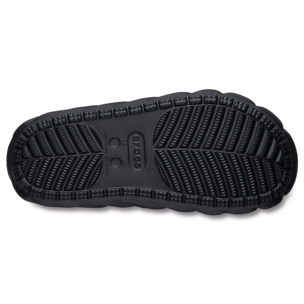 Crocs Classic Cozzzy Puffer Sandals Black Mens US12