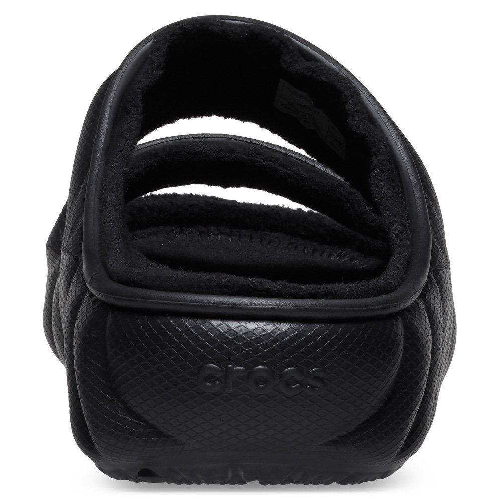 Crocs Classic Cozzzy Puffer Sandals Black Mens US11