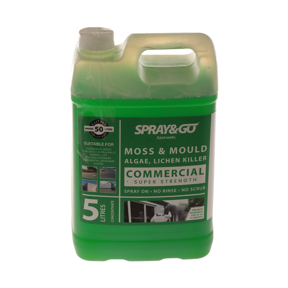 Spray and Go Commercial-Grade Moss / Mould Killer Concentrate 5L