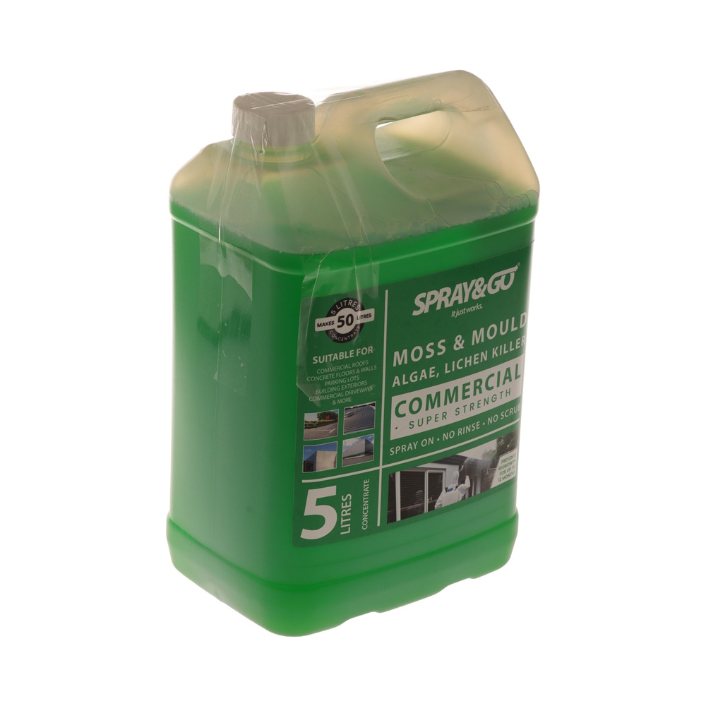 Spray and Go Commercial-Grade Moss / Mould Killer Concentrate 5L