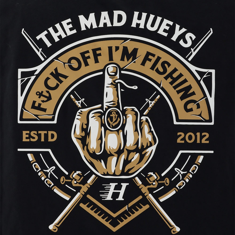 The Mad Hueys Fk Off Im Fishing Tank Top Black M
