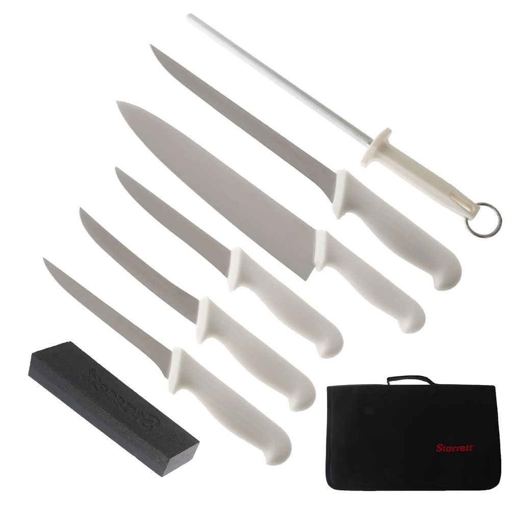 Starrett 8-Piece Professional Hunting and Fishing Knife Set