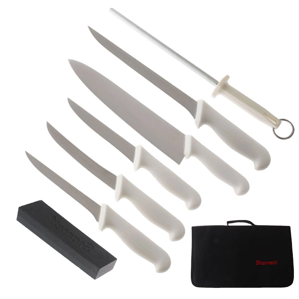 Starrett 8-Piece Professional Hunting and Fishing Knife Set Starrett 8-Piece Professional Hunting and Fishing Knife Set