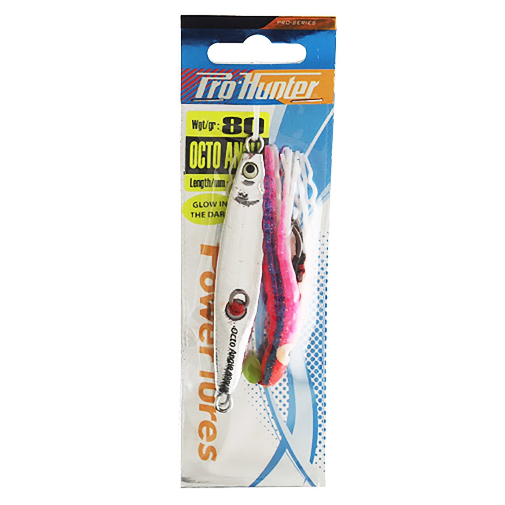 Pro Hunter Octo Angle Inchiku Jig 80g Chrome