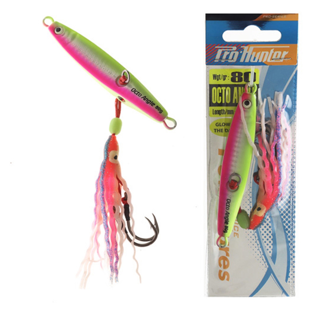 Pro Hunter Octo Angle Inchiku Jig 80g Pink/Yellow