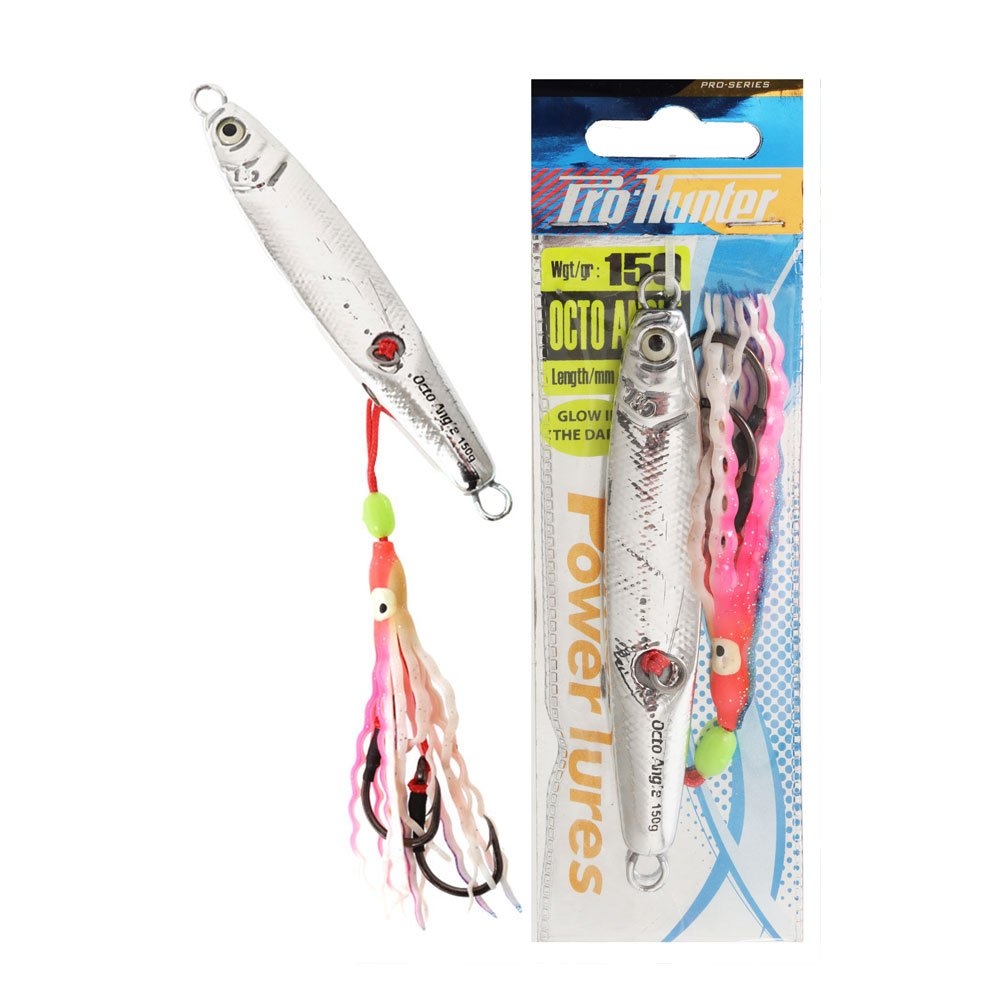 Pro Hunter Octo Angle Inchiku Jig 150g Chrome